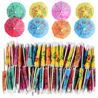 Cute Flower Wood Paper Party Decorative Bamboo Skewers main image 3