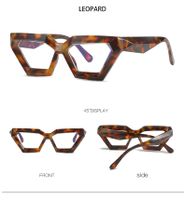 Casual Solid Color Ac Polygon Frameless Optical Glasses sku image 3
