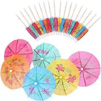 Cute Flower Wood Paper Party Decorative Bamboo Skewers main image 1
