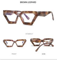 Casual Solid Color Ac Polygon Frameless Optical Glasses sku image 4