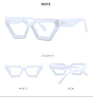 Casual Solid Color Ac Polygon Frameless Optical Glasses sku image 8