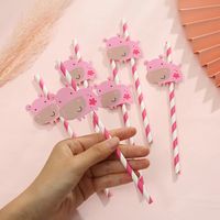 Cute Flower Paper Party Drinking Straw sku image 8