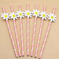 Cute Flower Paper Party Drinking Straw main image 5