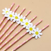 Cute Flower Paper Party Drinking Straw main image 1