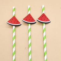 Cute Flower Paper Party Drinking Straw sku image 4