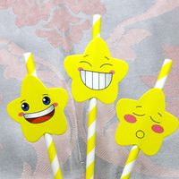 Cute Flower Paper Party Drinking Straw sku image 13