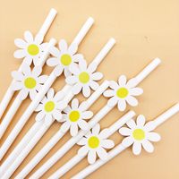 Cute Flower Paper Party Drinking Straw sku image 32
