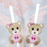 Cute Flower Paper Party Drinking Straw sku image 25