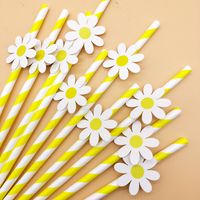 Cute Flower Paper Party Drinking Straw sku image 33