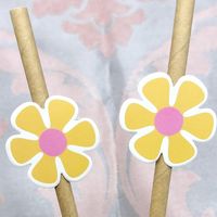 Cute Flower Paper Party Drinking Straw sku image 27