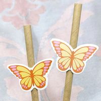 Cute Flower Paper Party Drinking Straw sku image 30