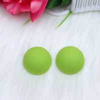 1 Pair Simple Style Round Spray Paint Arylic Ear Studs sku image 6