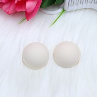 1 Pair Simple Style Round Spray Paint Arylic Ear Studs sku image 8