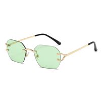 Basic Lady Simple Style Solid Color Pc Polygon Frameless Women's Sunglasses main image 4