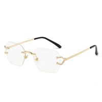 Basic Lady Simple Style Solid Color Pc Polygon Frameless Women's Sunglasses sku image 6
