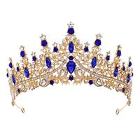Women's Retro Crown Alloy Inlay Rhinestones Crown sku image 1