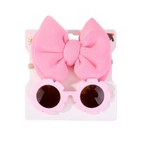 Cartoon Style Bow Knot Plastic Cloth Pleated Hair Band sku image 3