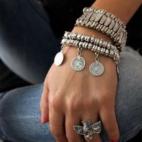 Ethnic Style Coins Alloy Charm Plating Women's Bracelets main image 4