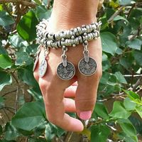 Ethnic Style Coins Alloy Charm Plating Women's Bracelets main image 1
