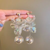 1 Pair Elegant Sweet Flower Tassel Mixed Materials Earrings sku image 58