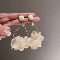 1 Pair Elegant Sweet Flower Tassel Mixed Materials Earrings sku image 22