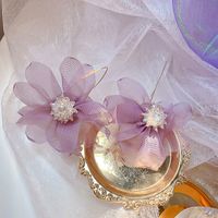 1 Pair Elegant Sweet Flower Tassel Mixed Materials Earrings sku image 16