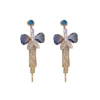 1 Pair Glam Geometric Plating Inlay Alloy Artificial Pearls Opal Zircon Earrings main image 3