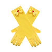 Guantes De Rendimiento De Dedos Completos Blancos De Princesa Para Niños Coreanos Para Niñas Primavera Y Otoño, Guantes Largos De Protección Solar Delgados Para Bodas main image 4