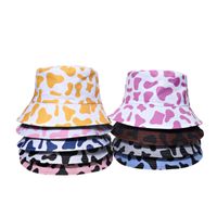 Women's Casual Basic Cows Flat Eaves Bucket Hat main image 1