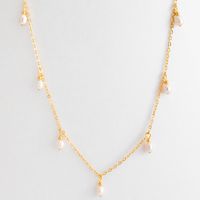 Künstliche Perle Kupfer Vintage-Stil Süss Pendeln Überzug Wassertropfen Halskette Mit Anhänger sku image 1