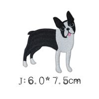 Pet Cat And Dog Cartoon Embroidery Cloth Sticker sku image 10