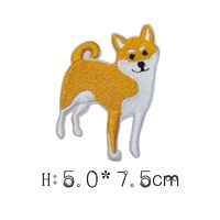 Pet Cat And Dog Cartoon Embroidery Cloth Sticker sku image 8