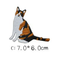 Pet Cat And Dog Cartoon Embroidery Cloth Sticker sku image 3