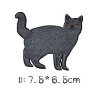 Pet Cat And Dog Cartoon Embroidery Cloth Sticker sku image 4