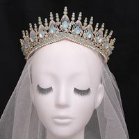 Bridal Crown Alloy Inlay Rhinestones Crown main image 5