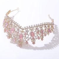 Bridal Crown Alloy Inlay Rhinestones Crown main image 4