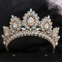 Bridal Crown Alloy Inlay Rhinestones Crown sku image 14