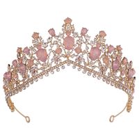 Bridal Crown Alloy Inlay Rhinestones Crown sku image 3