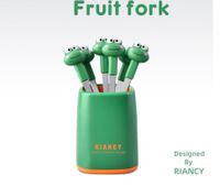 Casual Cartoon Plastic Fruit Fork sku image 4