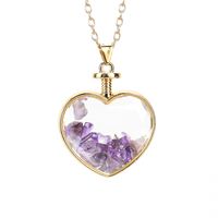 Ethnic Style Leaf Artificial Crystal Plating Women's Pendant Necklace 1 Piece sku image 9