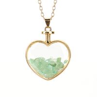 Ethnic Style Leaf Artificial Crystal Plating Women's Pendant Necklace 1 Piece sku image 5
