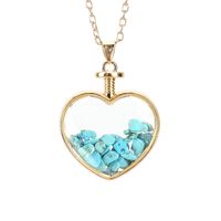Ethnic Style Leaf Artificial Crystal Plating Women's Pendant Necklace 1 Piece sku image 7
