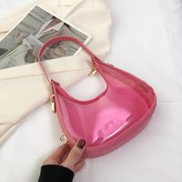 Women's All Seasons Plastic Solid Color Streetwear Dumpling Shape Zipper Underarm Bag sku image 4