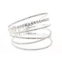 Fairy Style Solid Color Rhinestone Plating Women's Cuff Bracelets main image 3