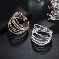 Fairy Style Solid Color Rhinestone Plating Women's Cuff Bracelets main image 5