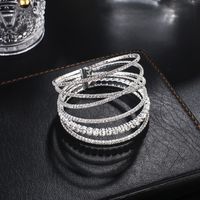 Fairy Style Solid Color Rhinestone Plating Women's Cuff Bracelets main image 2