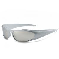 Streetwear Sports Solid Color Pc Cat Eye Full Frame Sports Sunglasses sku image 5