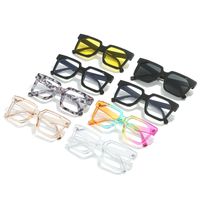 Elegant Basic Simple Style Solid Color Pc Square Full Frame Optical Glasses main image 1