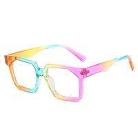 Elegant Basic Simple Style Solid Color Pc Square Full Frame Optical Glasses main image 4