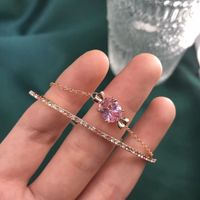 Fairy Style Irregular Artificial Crystal Alloy Wholesale Bracelets Earrings Necklace sku image 4